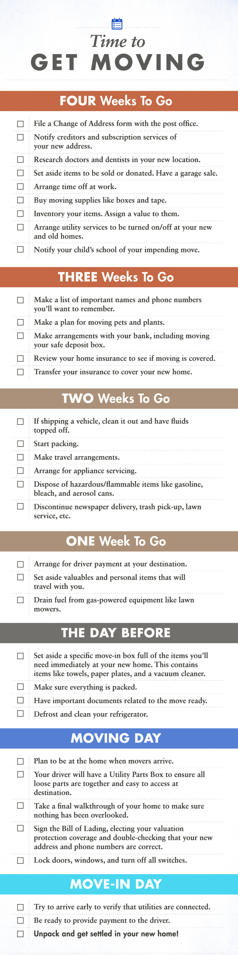 Moving-Checklist-Infographic-Florida Moving Checklist: 4 Week Countdown Orlando | Central Florida